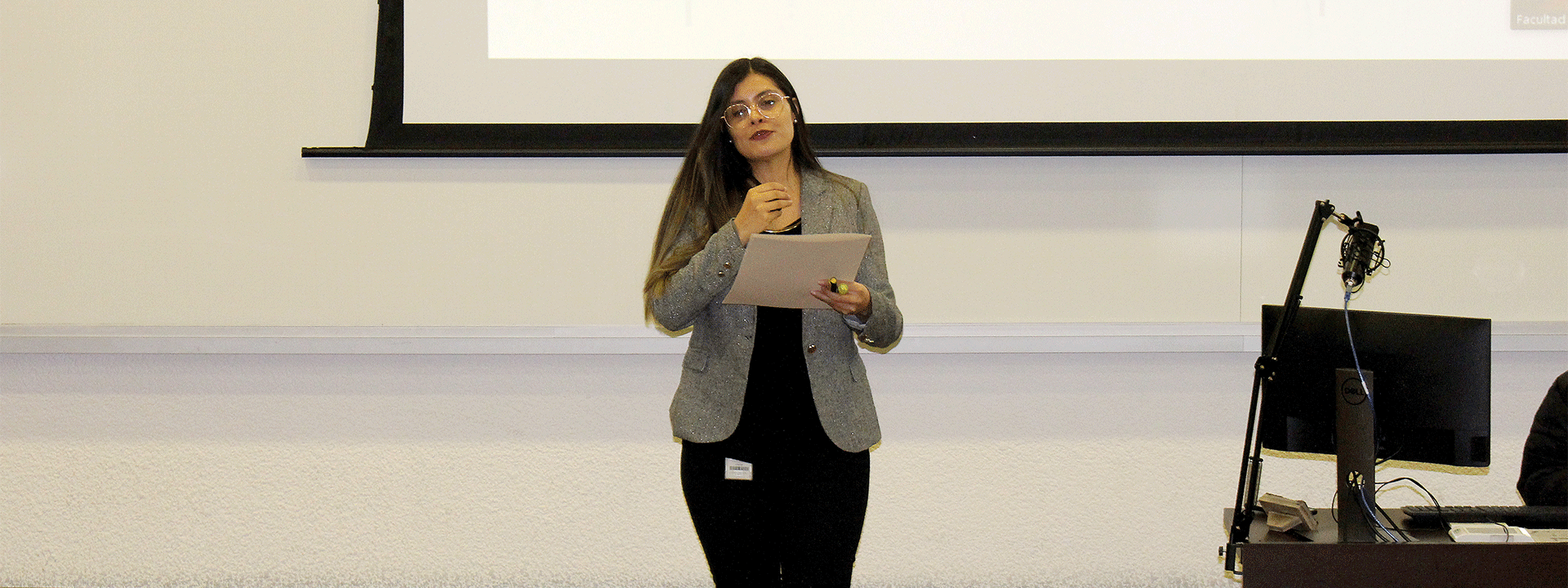 Carolina Rodríguez, gestora del Centro de Emprendimiento.