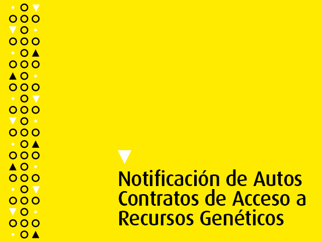 Notificaciones de auto al Contrato de Acceso a Recursos Genéticos | Uniandes